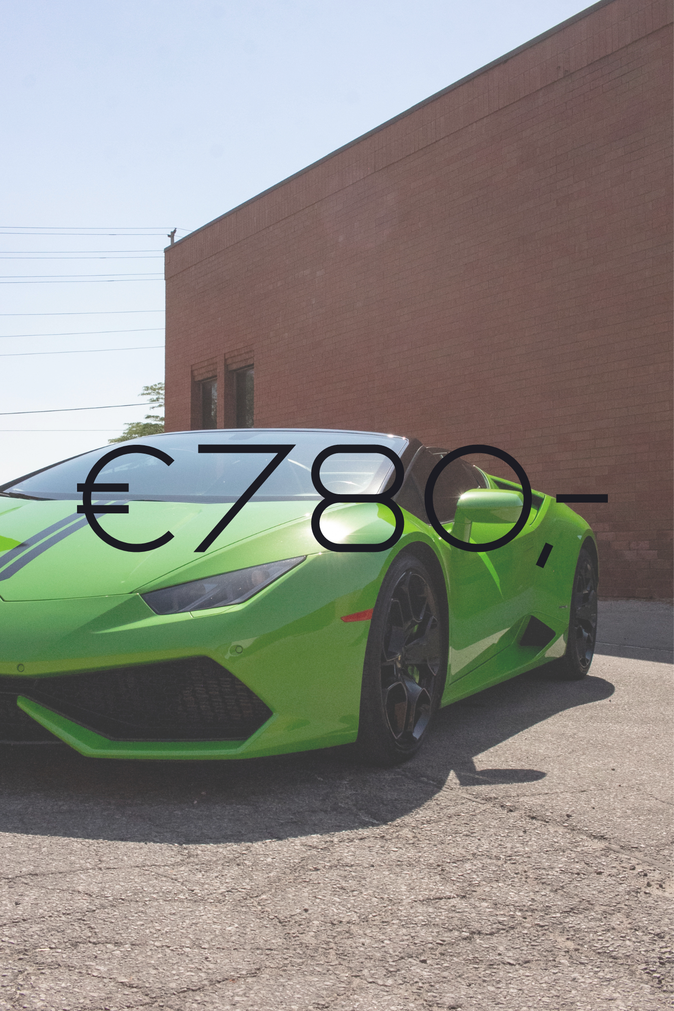 lamborghini hurucan spyder groen showauto